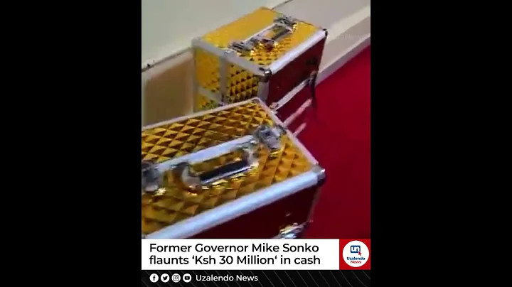 Angry Mike Sonko Shows Off Ksh 30 Million in Cash