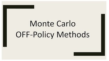 Monte Carlo - OFF Policy Methods | Reinforcement Learning (INF8953DE) | Lecture - 4 | Part - 3