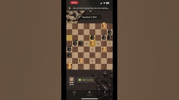 “Out of the Frying Pan into the Mating Net” daily chess puzzle #chess