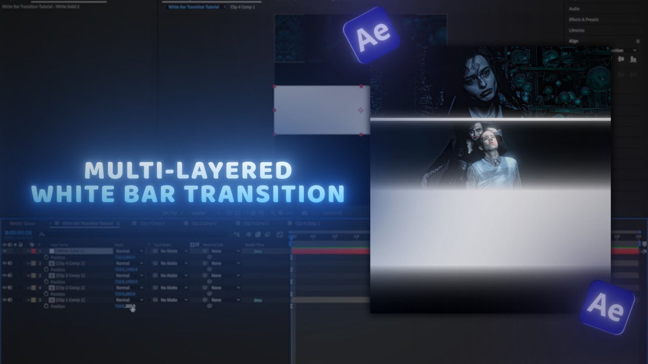 White Bar Transition | After Effects Tutorial - YouTube