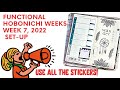 USE ALL THE STICKERS!! Wk. 7 | Functional Work  Hobonichi Mega 2022
