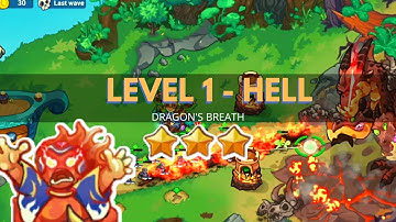 King of Defense 2: Level 1 HELL / GAMEPLAY  / GUIDE / WALKTHROUGH