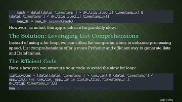 Efficiently Avoid For Loops in DataFrame Operations with Pandas