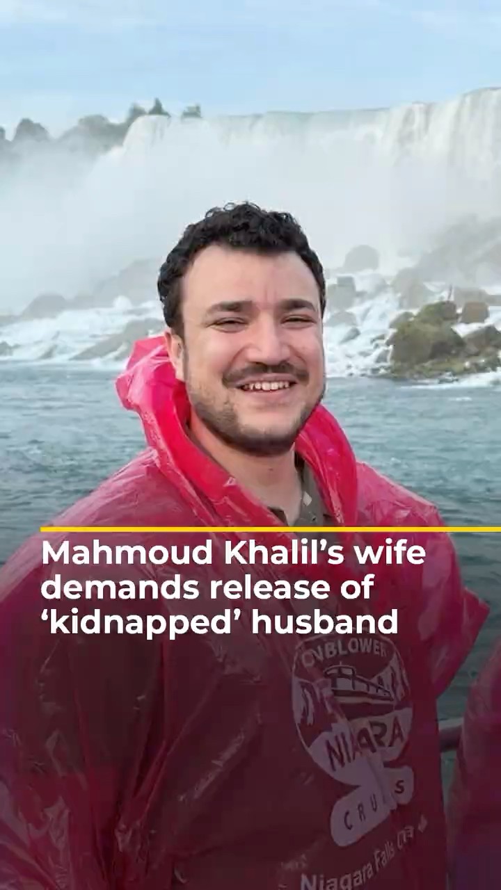 Mahmoud Khalil’s wife demands release of ‘kidnapped’ husband | AJ #shorts