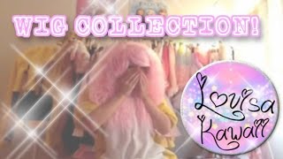 my wig collection! (Jag visar alla mina peruker) kawaii lolita cosplay wigs