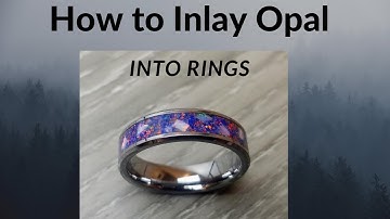 How To - Inlay Opal and other stone into wood and channel rings