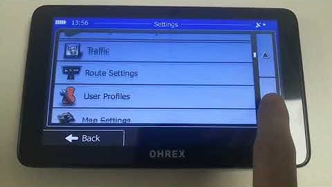 How to Change Display in OHREX Sat Nav GPS Navigation