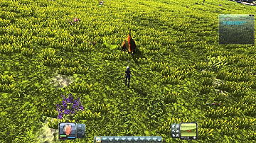 Planet explorers Trying to fight big guy