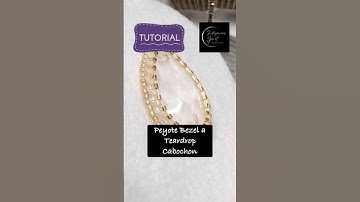 Peyote Bezel a Teardrop Cabochon