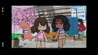 Two girls remove skirts and have a queef off aka fart competitom Gacha fart not gacha heat 12+