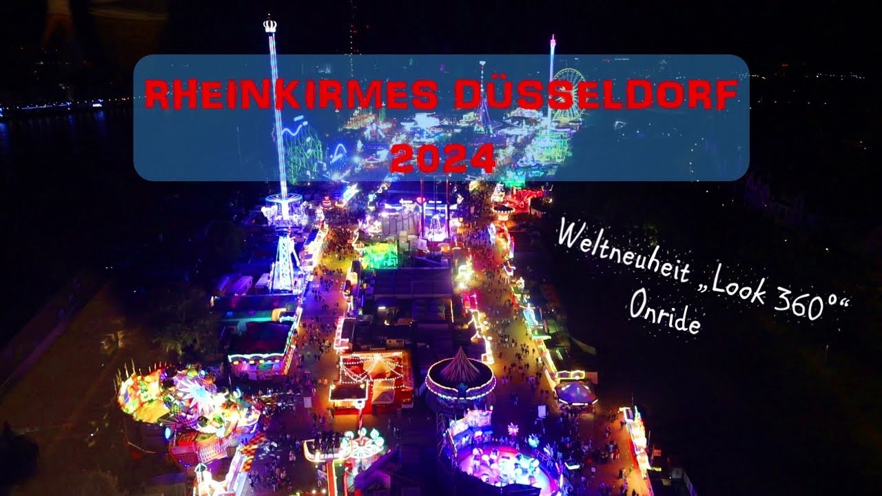 Rheinkirmes 2024 in Düsseldorf Nachts