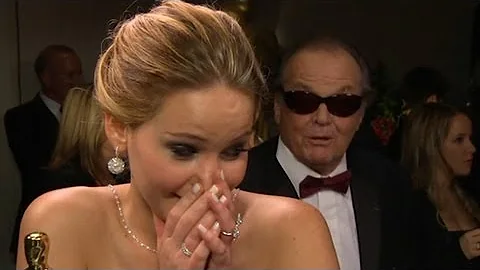 Jennifer Lawrence Interrupted by Jack Nicholson at...