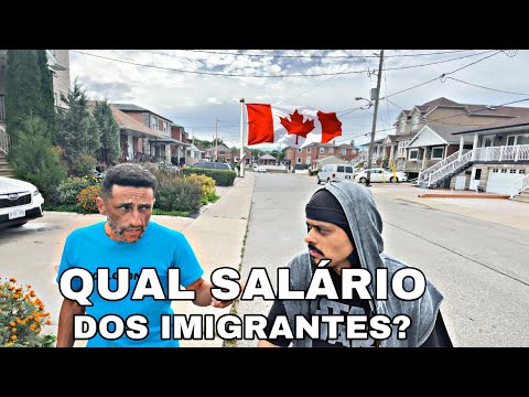 ? Quanto ganha os imigrantes no Canadá 🇨🇦 ( salário dos imigrantes recém chegado no Canadá?