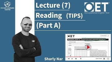 OET Reading TIPS (Part A)  Lecture 7 (With Sir Sharly) #flclahore