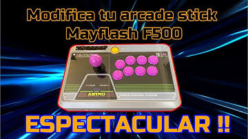 MOD ARCADE STICK MAYFLASH F500 (Inspirado en estética Sega Astro City)