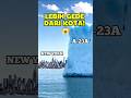 GUNUNG ES A-23A JADI BIRU! #a23a #iceberg #shorts #fyp #faktaunik
