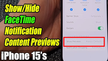 iPhone 15/15 Pro Max: How to Show/Hide FaceTime Notification Content Previews on the Lock Screen