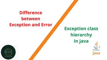 difference between exception and error  | Exception hierarchy in java | malayalam | Code eureka