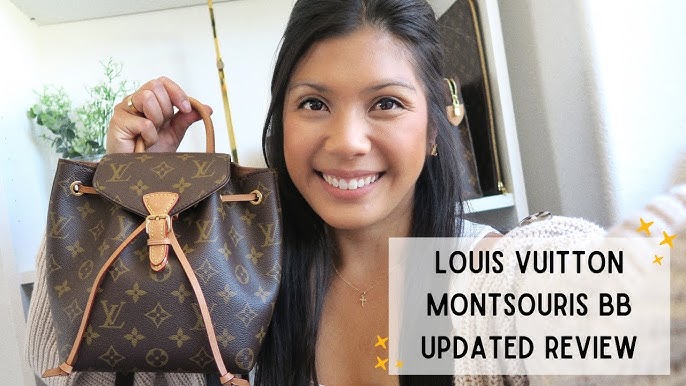 Louis Vuitton Montsouris BB Monogram Black Leather Backpack