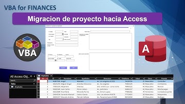 VBA Excel migración de tablas hacia una Base de Datos Access Cap # 1