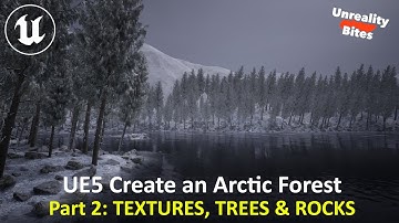UE5: Create an Arctic Forest Part 2 - TEXTURES, TREES & ROCKS
