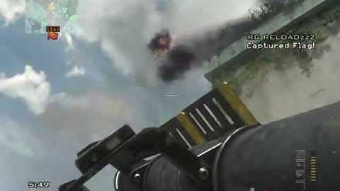 MW3 Epic Cross Map Throwing Knife Kill