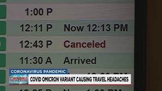 Holiday travelers are stranded on Christmas Eve amid Omicron outbreak