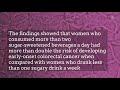 Sugary beverages may raise colorectal cancer risk