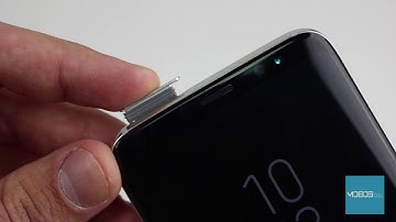 Samsung Galaxy S8 How to insert SIM card / memory card