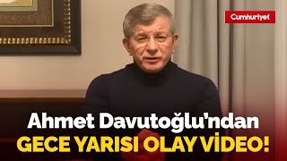 Ahmet Davutoğlundan Gece Yarısı Olay : Erdoğan Ve Bahçeliyi Topa Tuttu Resimi