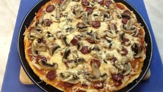 Пицца с охотничьими колбасками | Pizza with sausage hunting Пицца с охотничьими колбасками | Pizza with sausage hunting