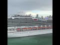 Horn battle between Carnival Glory and Sensation.