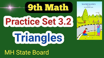 Class 9th Geometry  Practice Set 3.2 | Triangles