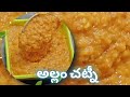 అల్లం పచ్చడి | ఇడియు, దోసకి స్పెషల్ చట్నీ 
