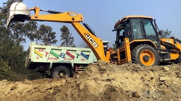 Loading Soil In Tractor And Tripper Dump Video @droneplanet2040