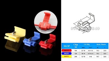 Cút nối nhanh dây điện chữ T phân nhánh