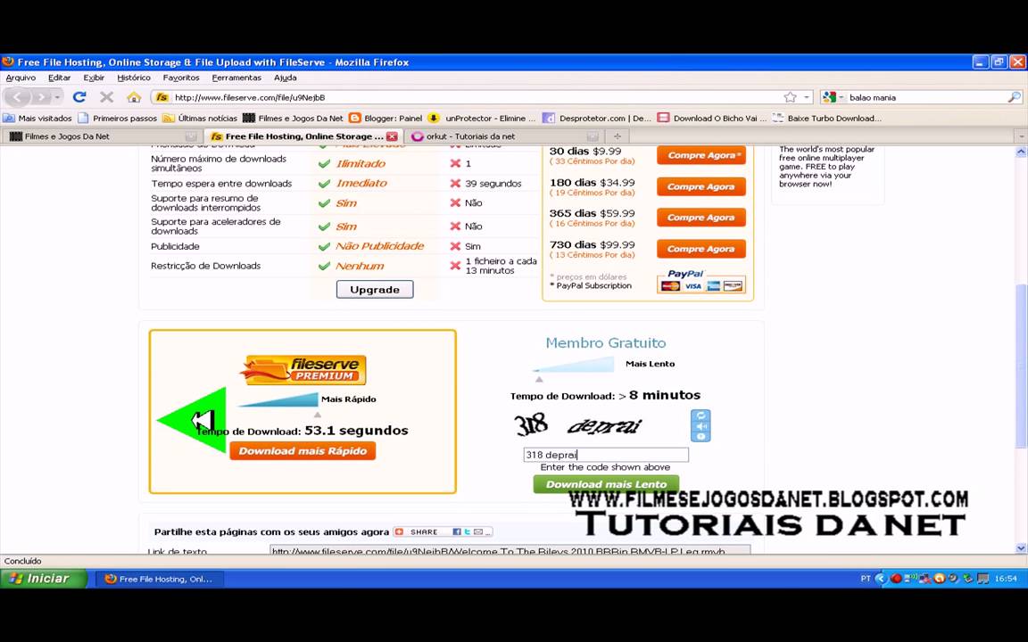 Como Baixar Pelo Fileserve - YouTube