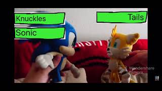 Sonic and friends with healthbars (Fireworks)