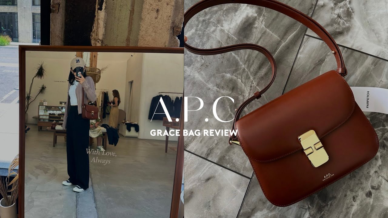 A.P.C. MINI GRACE BAG ♡ aesthetic unboxing, what fits *relaxing