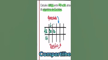 Desvendando a MATEMÁTICA. Algoritmo de Euclides. #comoestudarmatemáticamil