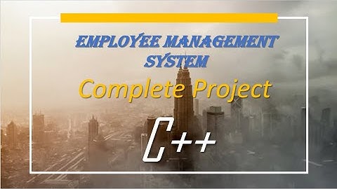 Employee Management System Complete Project | Projects in C++ | with source code | file Handling C++