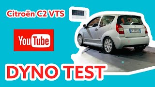 Citroën C2 VTS "soft engine technology" dyno test screenshot 2