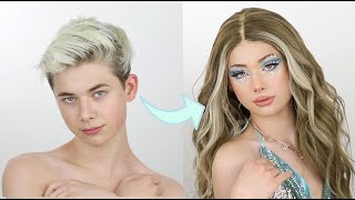 I Transformed Myself Into a Girl | Euphoria inspired boy to girl transformation!