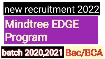What Is Mindtree Edge Program | Growth, Bond & In Hand Salary | Career Advice For Freshers