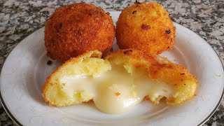 Peynirli Patates Topları ✅ | İçi Kaşarlı Patates Topları Nasıl Yapılır? 💯 (Potato Cheese Balls)