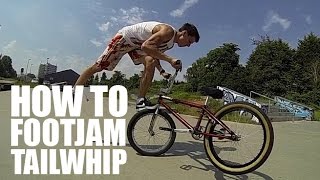 How to footjam tailwhip (Как сделать Футджем Тейлвип на BMX, MTB) | Школа BMX Online #5