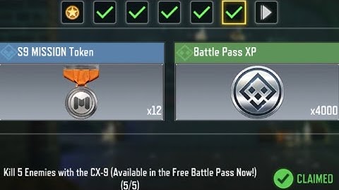 Call Of Duty Mobile Kill 5 Enemies with the CX-9 Task Complete