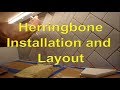 Diagonal Herringbone kitchen  backsplash step by step layout and installation