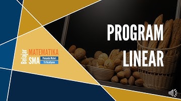 3.  Program Linear -  Bagian 1