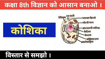 Class 8 science in hindi | Class 8 cell structure and function | Class 8th science | 8th class